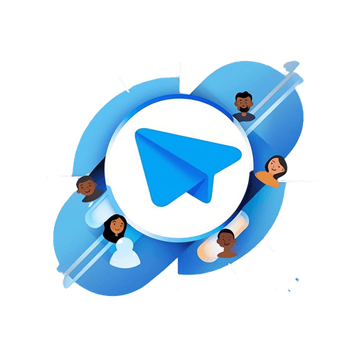 Telegram community illustration